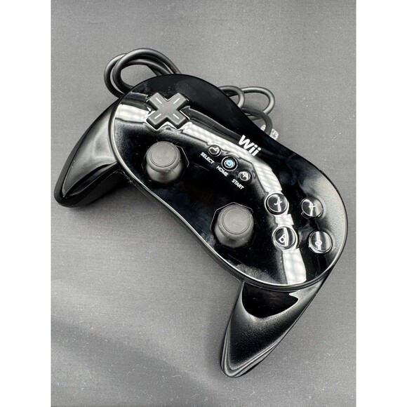 Nintendo Classic Pro Controller (RVL-005) OEM - Black - EUC - Picture 6 of 11